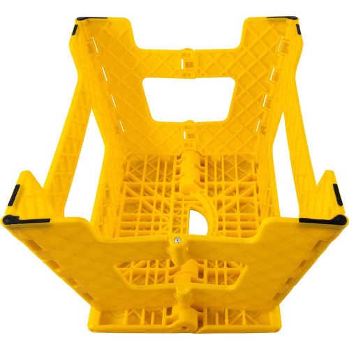 Banqueta pl�stica dobr�vel amarela altura 220 mm