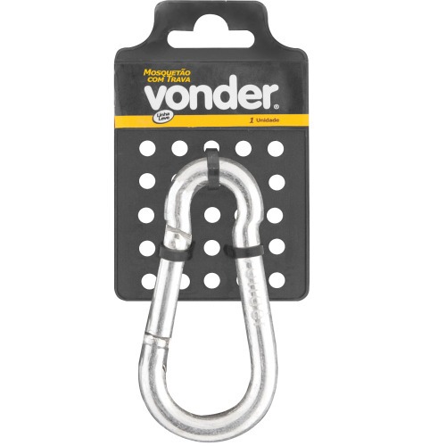 Mosquetão com trava 8 mm x 80 mm Mosquetão com trava 8 mm x 80 mm