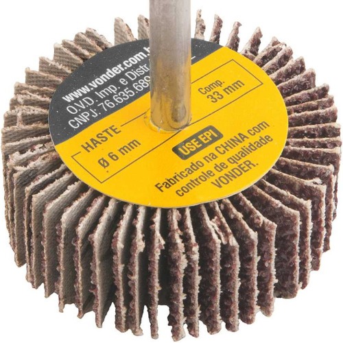 Roda de lixa 50 x 20 mm com haste gr�o 36 - 12.71.502.036