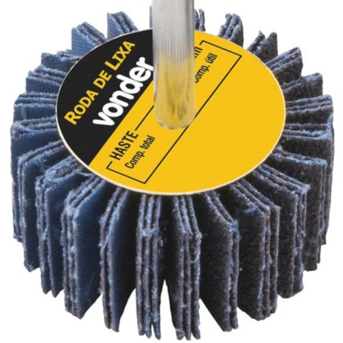 Roda de lixa 50 x 20 mm com haste gr�o 60 - 12.71.502.060