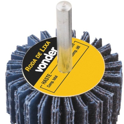 Roda de lixa 50 x 20 mm com haste gr�o 100
