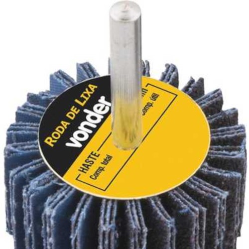 Roda de lixa 60 mm x 20 mm com haste gr�o 60