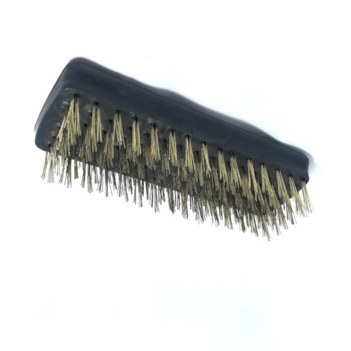 Escova de aço latonado manual com 6 fileiras sem cabo - 0.2025 Escova de aço latonado manual com 6 fileiras sem cabo - 0.2025