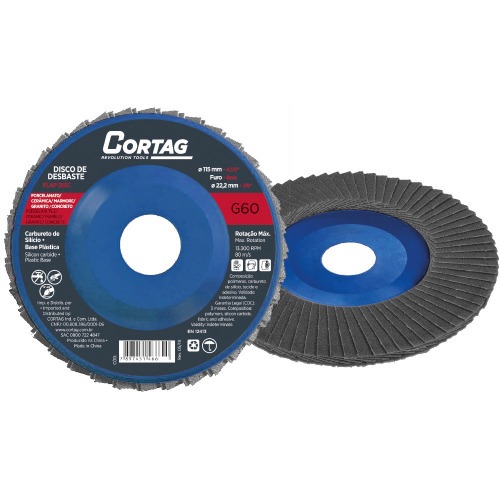 Disco de lixa flap disc c�nico 4.1/2
