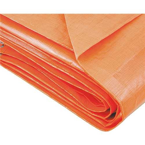 Lona refor�ada de polietileno laranja 8 m x 5 m