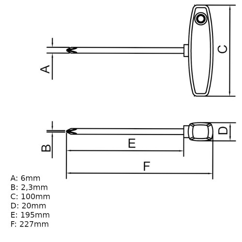 Chave phillips 1/4 x 8 Chave phillips 1/4 x 8
