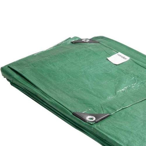 Lona de polietileno verde 6 m x 4 m