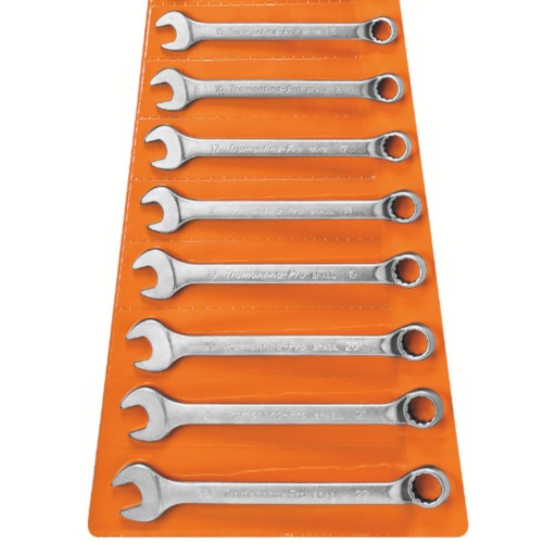 Jogo de chave combinada 6 a 22 mm aço cromo vanádio com 17 peças Jogo de chave combinada 6 a 22 mm aço cromo vanádio com 17 peças