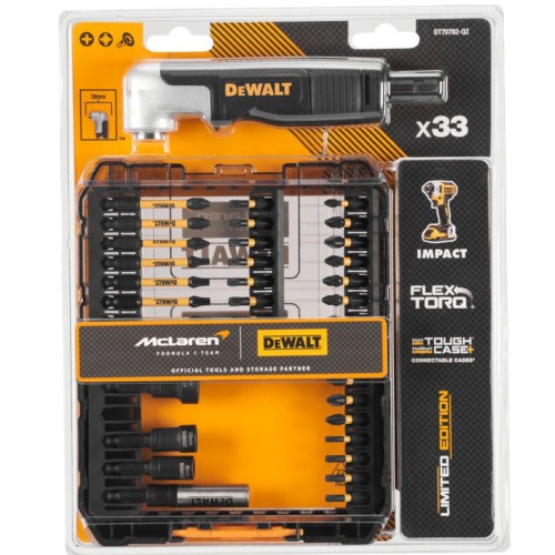 Jogo de bits 33 pe�as com adaptador angular McLaren - DT70782-QZ