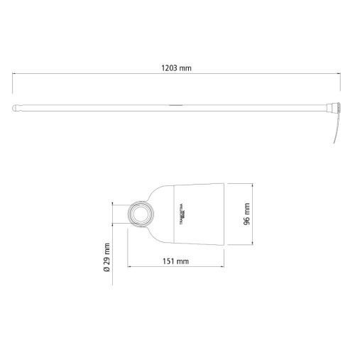 Enxadinha leve com cabo de madeira 120 cm - 77806501