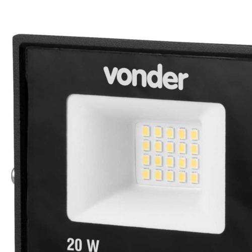 Refletor LED 20W 1.400 l�mens 6500K luz branca  110V/220V