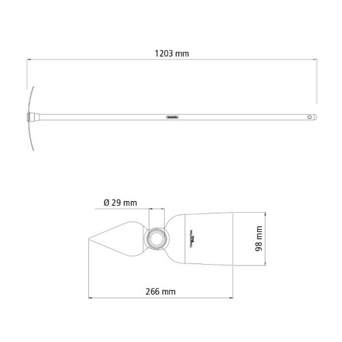 Sacho cora��o com cabo de 120 cm