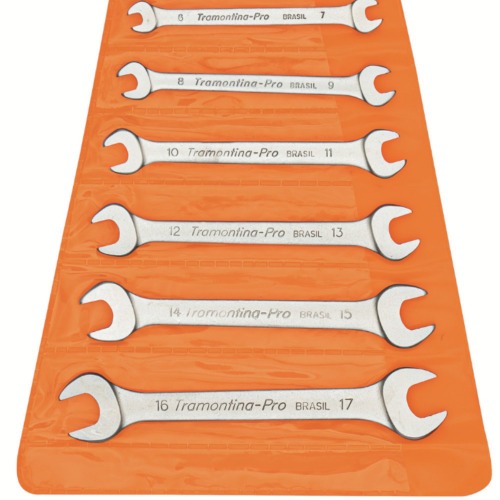 Jogos de chave fixa 6 a 17 mm a�o cromo van�dio com 6 pe�as