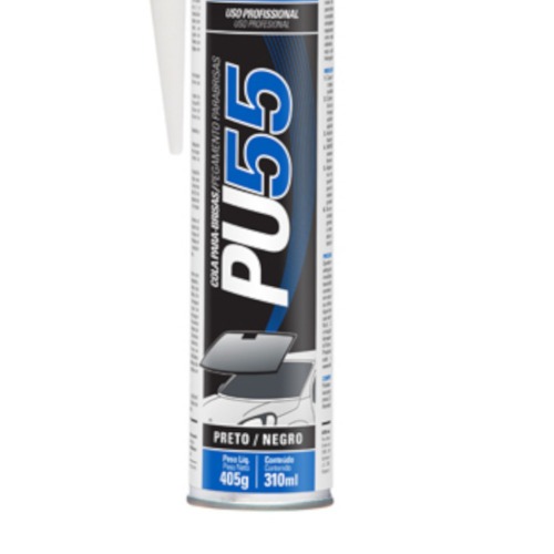 Adesivo poliuretano Automotivo 405g preto - PU55 Adesivo poliuretano Automotivo 405g preto - PU55
