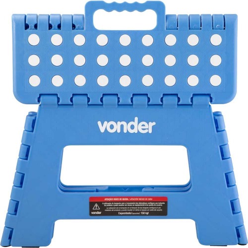 Banqueta pl�stica dobr�vel azul 220 mm