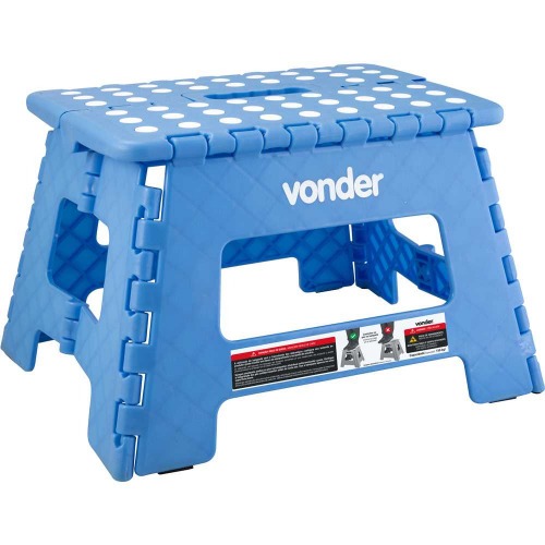 Banqueta pl�stica dobr�vel azul 220 mm