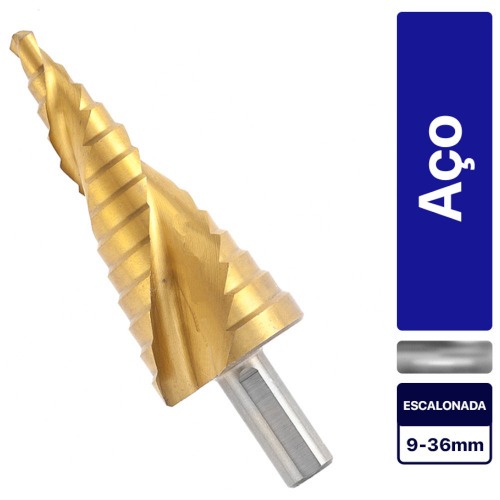 Broca escalonada a�o r�pido 9 a 36 mm - 723589