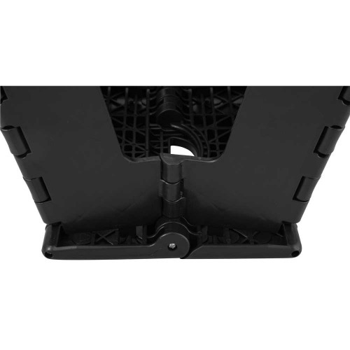 Banqueta pl�stica dobr�vel preta 360 mm