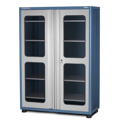 Armário para ferramentas com 5 prateleiras e portas de vidro - AM-10 Armário para ferramentas com 5 prateleiras e portas de vidro - AM-10