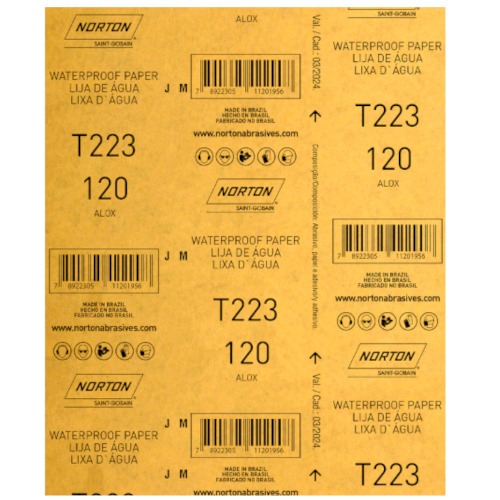 Folha de lixa D'�gua 225 x 275 mm - T223