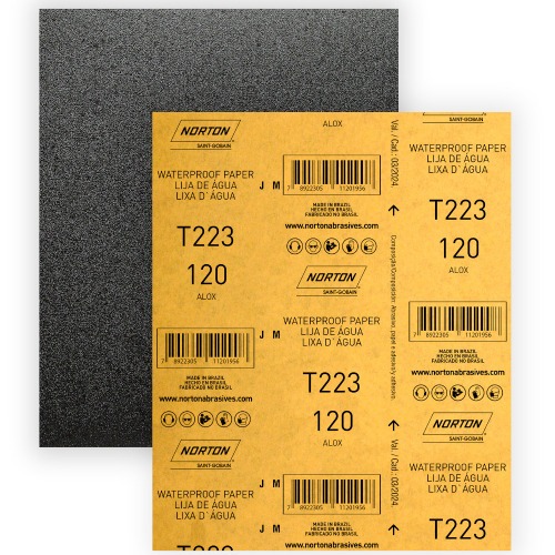 Folha de lixa D'�gua 225 x 275 mm - T223