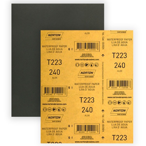 Folha de lixa D'água 225 x 275 mm - T223 Folha de lixa D'água 225 x 275 mm - T223