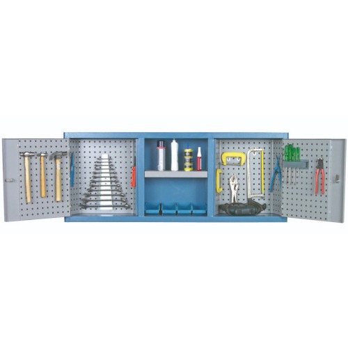 Armário para ferramentas com 1 prateleira e chapa perfurada - AM-8 Armário para ferramentas com 1 prateleira e chapa perfurada - AM-8