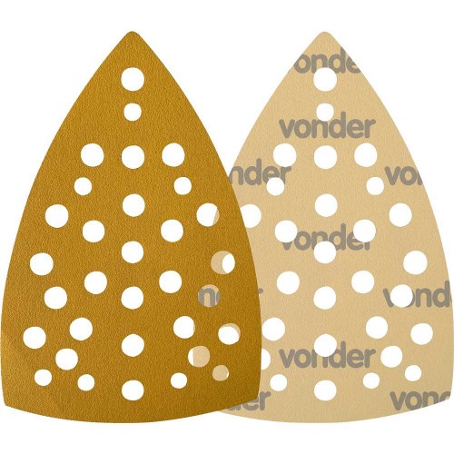 Lixa triangular costado papel com fibra de poli�ster 158 x 158 x 103 mm com 10 pe�as