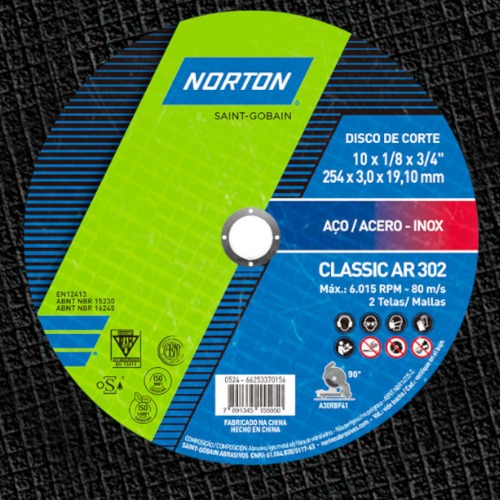 Disco de corte para a�o 10