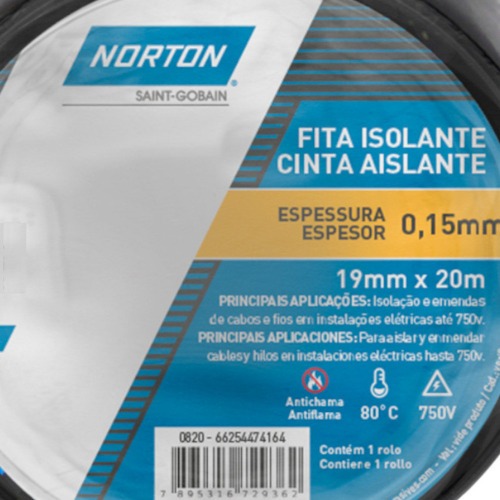 Fita isolante torre 19 mm x 20m