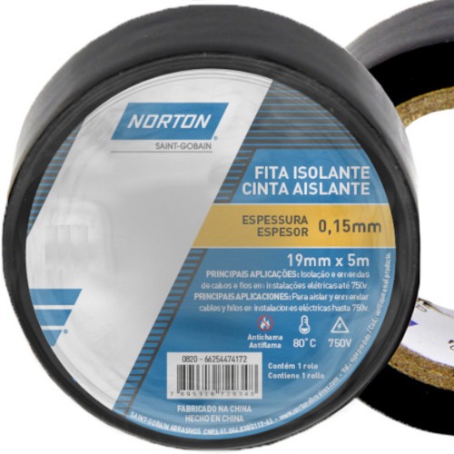 Fita isolante torre 19 mm x 5 m Fita isolante torre 19 mm x 5 m