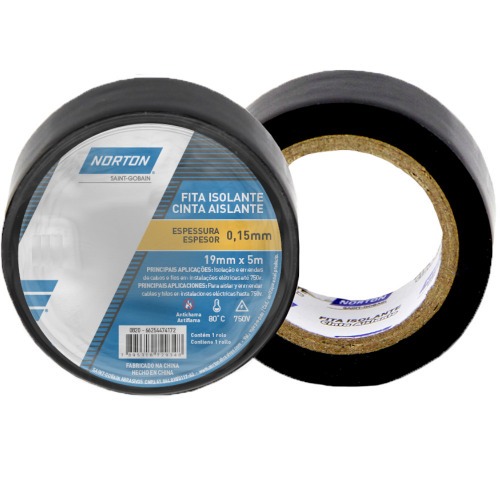 Fita isolante torre 19 mm x 5 m Fita isolante torre 19 mm x 5 m