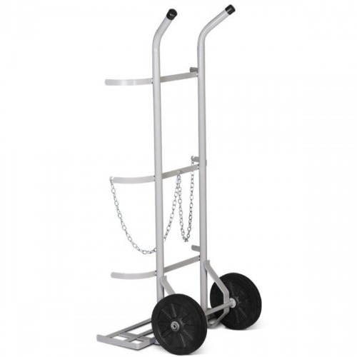 Carro para transporte de oxig�nio e acetileno capacidade para 2 cilindros - TM-48