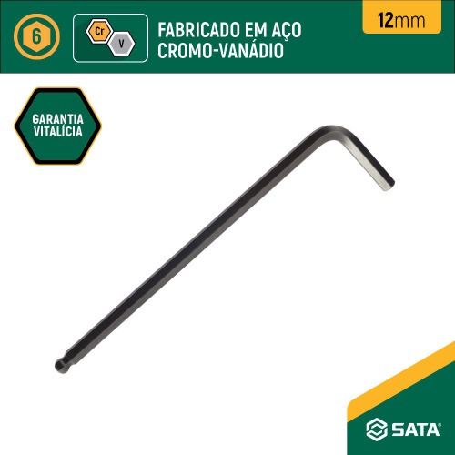 Chave allen hexagonal abaulada 10 mm - ST84710L Chave allen hexagonal abaulada 10 mm - ST84710L