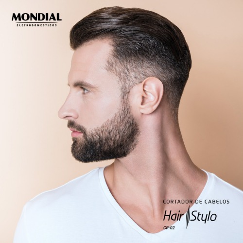 M�quina de cortar cabelo com 4 pentes e acess�rios Hair Stylo - CR-02  110V
