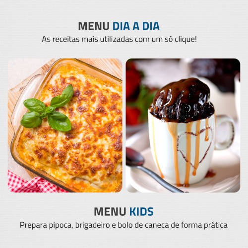 Micro-ondas 34 litros 1400W 10 níveis de potência - MO-02-34-W 110V Micro-ondas 34 litros 1400W 10 níveis de potência - MO-02-34-W 110V