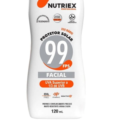 Protetor solar facial 120 ml FPS 99 - 9230293