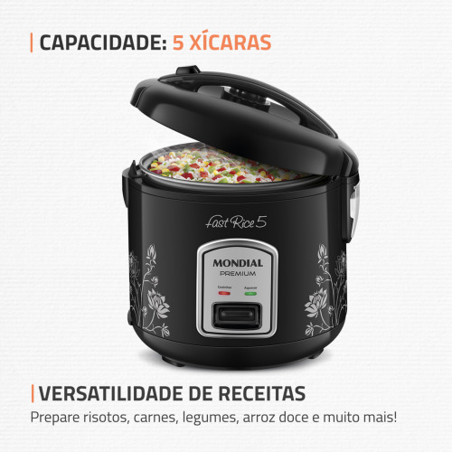 Panela el�trica de arroz 5 x�caras Pratic Rice 5 - NPE-08-5X  110V