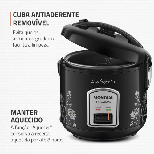 Panela el�trica de arroz 5 x�caras Pratic Rice 5 - NPE-08-5X  110V