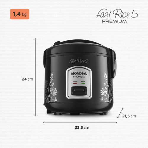 Panela el�trica de arroz 5 x�caras Pratic Rice 5 - NPE-08-5X  110V