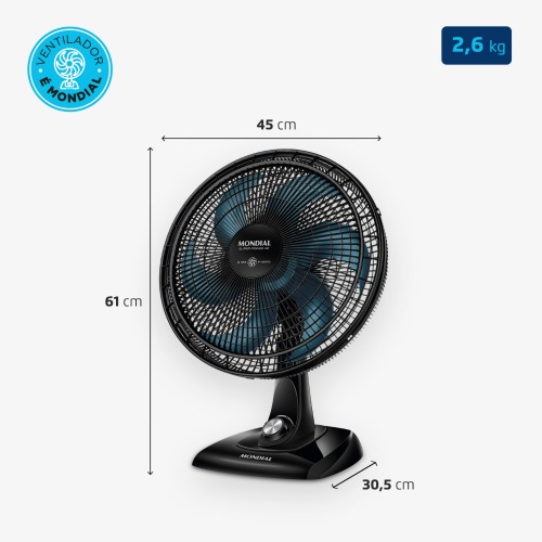 Ventilador de mesa 40 cm 6 p�s com 3 velocidades - VSP-40-AP  110V