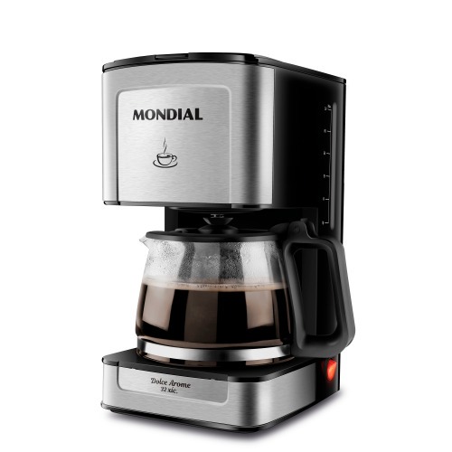 Cafeteira el�trica 800W jarra de vidro 32 x�caras Dolce Arome - C-44-32X-SI  110V