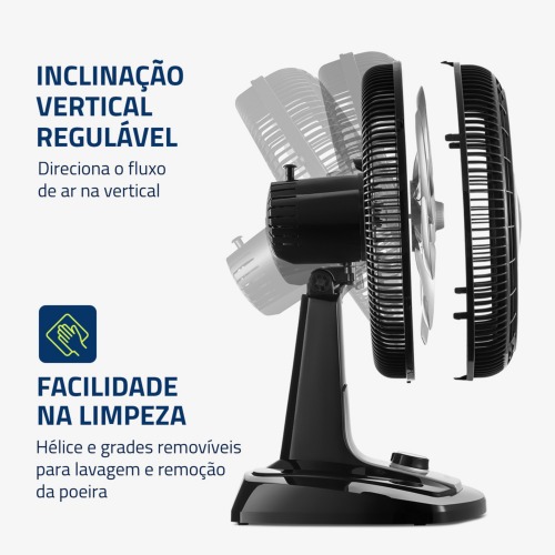 Ventilador de mesa 50 cm 8 p�s 3 velocidades Turbo - VTX-50-8P  110V