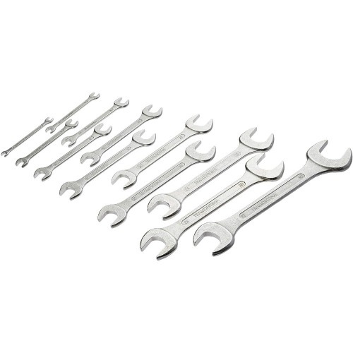 Jogo de chaves fixas 6 a 32 mm com 12 pe�as em a�o cromo van�dio