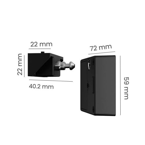 Fechadura eletr�nica invis�vel para moveis gavetas e arm�rios - PPZ-1002