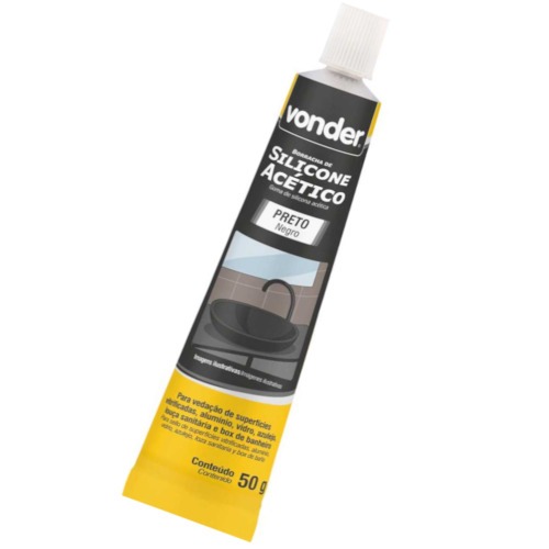 Silicone ac�tico para veda��o 50 gramas