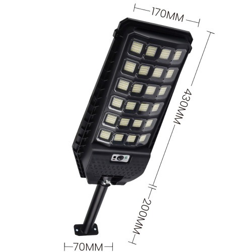 Lumin�ria solar led com sensor de movimento 6600mAh  - BOM-4214
