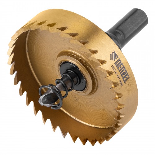 Serra copo para metal 60 mm revestimento em Nitreto de Tit�nio com suporte Denzel