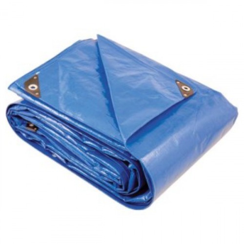 Lona refor�ada de polietileno azul 15 m x 4 m