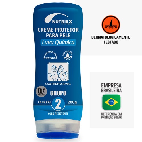 Creme protetor para a pele Luva qu�mica 200g grupo - 9210584